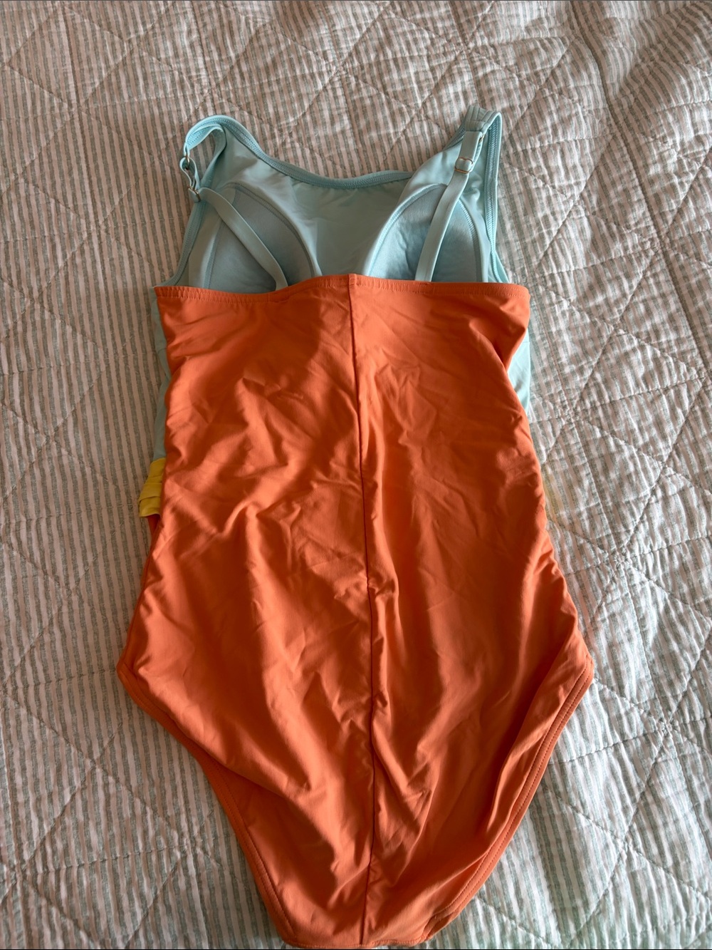 Lands End Color Block One Piece Swimsuit - Picture 2 of 4
